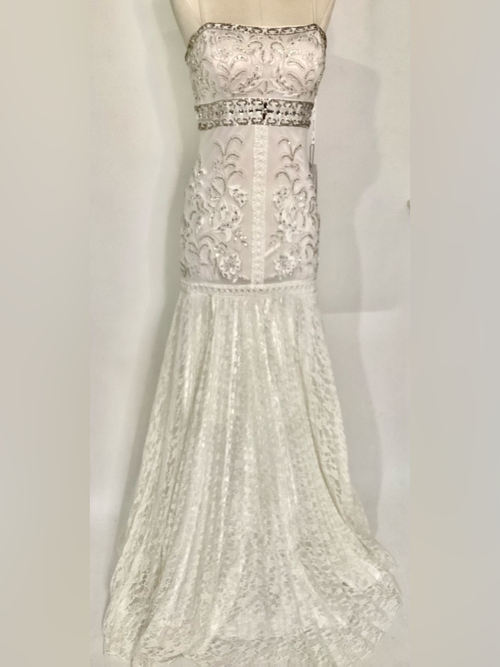 Vintage NWT Sue Wong Stunning Strapless Bridal or Prom Gown Sz 0 - Picture 5 of 16